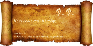 Vinkovics Virág névjegykártya